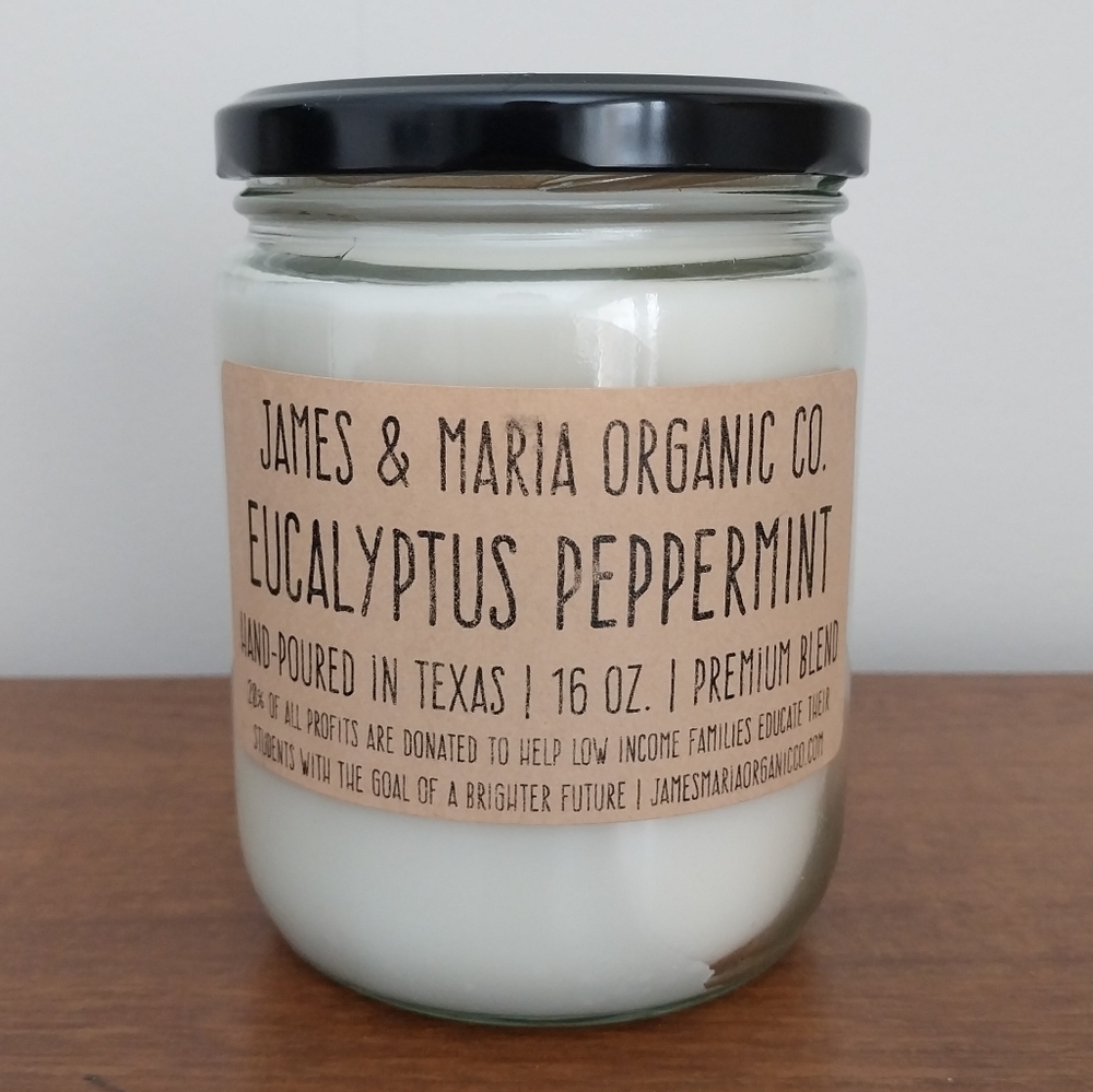 NEW James & Maria Organic Co. Candle